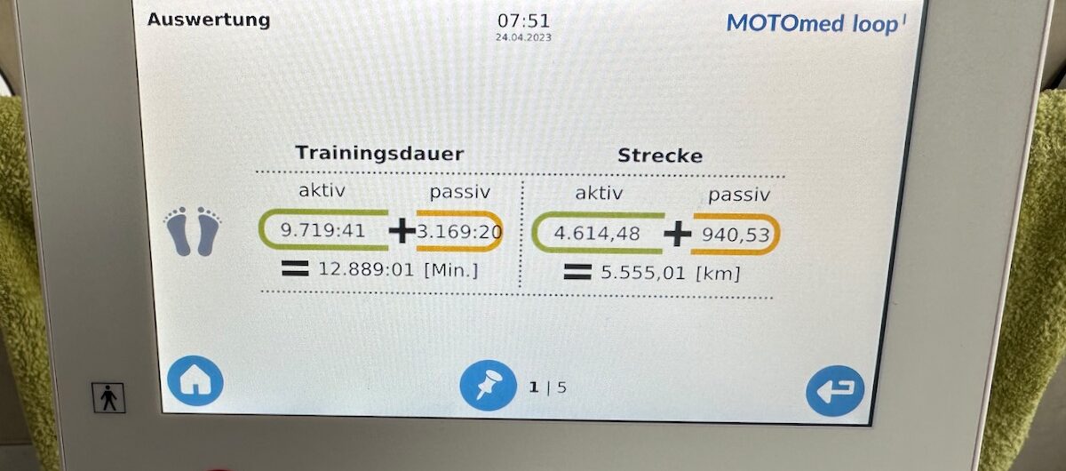 5.555 Kilometer Indoor-Radfahren